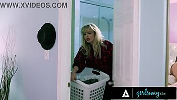 teen 18+s gina valentina & jane wilde scissor in wild overnight group bang