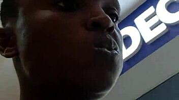 That Nigerian Bitch Who Decides To Visit The West Hils Mall Only Ends Up Being Masturbation In The Washroom