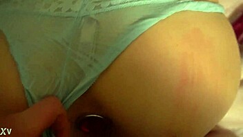 she says, 'want a quickie with my butt plug?' bent over for anal