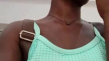 That Nigerian Bitch Who Decides To Visit The West Hils Mall Only Ends Up Being Masturbation In The Washroom