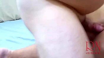 she's naked in bathroom getting pussy massage and fucking with creampie