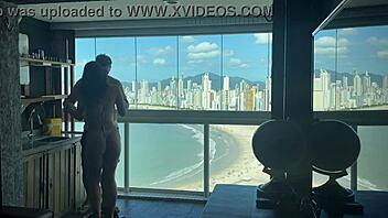 millionaire invited me to his duplex, and we had passionate sex with toys and riding