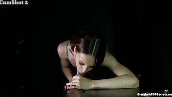 jilian takes ten insane cumshots at gloryhole