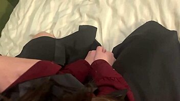 Rough Sex with 18-Year-Old Long-Haired Brunette in Tight Bedroom Action