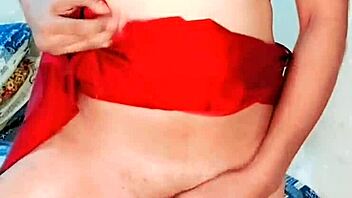 Red hot sissy DOMINATES petite shemale in miniskirt!