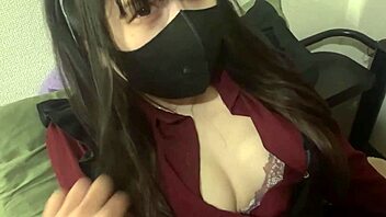 Rough Sex with 18-Year-Old Long-Haired Brunette in Tight Bedroom Action