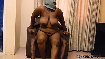 Curvy bbw enjoys hardcore doggy style fuck with big monster dick at home