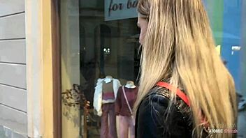 Risky Public Blowjob: Blonde Slut Swallows Every Last Drop