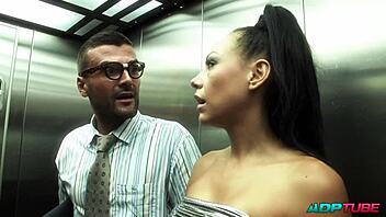 Dining at the bar with onlookers present