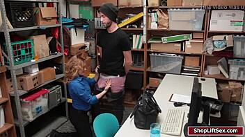 Why did the shoplifter guy bang that blonde's pussy? Watch the pov blowjob and doggystyle