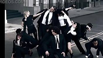 paralyzer track plays while ladyboy fingers herself solo.