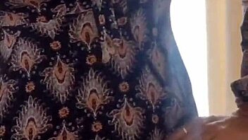 Latina rides black and white cocks