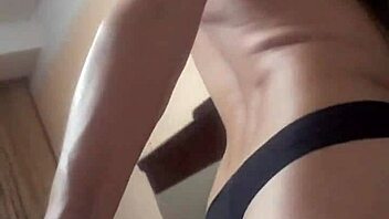 sexy and beautiful trans woman in casual crossdressing attire