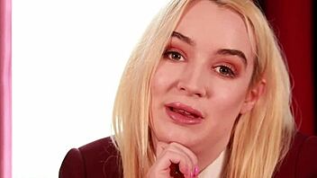 british student in cosplay gives upskirt jerk off instructions