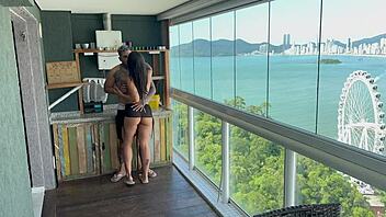 millionaire invited me to his duplex, and we had passionate sex with toys and riding