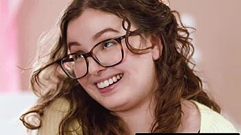 hey, check out mommys girl where stunned leana lovings discovers stepmom's little 18+ pussy wearing a strap-on in the morning