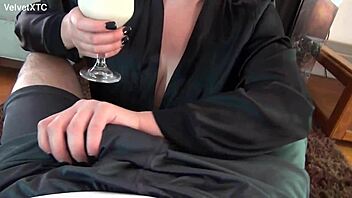 goth babe with big natural tits talks dirty in pov casting