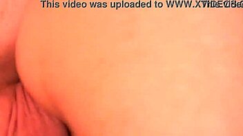 rear view of cock pumping fat bbw pussy full of cum.