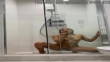 Why is naked Roxy masturbating in the shower?