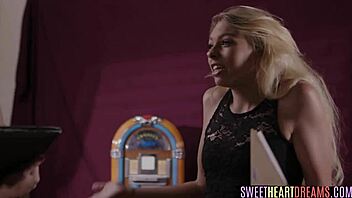 Blonde Babe Receives Strapon Fucking From Busty Brunette In Girl On Girl Action