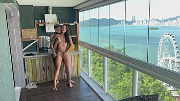 millionaire invited me to his duplex, and we had passionate sex with toys and riding