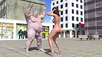 Emma's sexy public short film with big cock