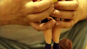 Batgirl Doll DC Tied Up for Cum Shower POV