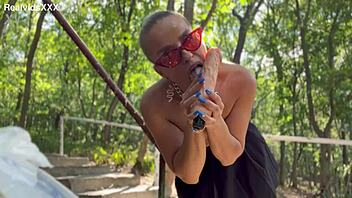 Can You Believe This Blonde Cougar Fucking Her Shaved Pussy With A Vibrator Until It's Soaking Wet And Red?