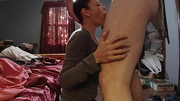 Just face fucking an old whore with cumshots