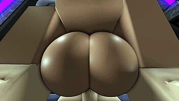 submissive whore with big ass gets assfucked by monster cock in roblox condo, cums in mouth