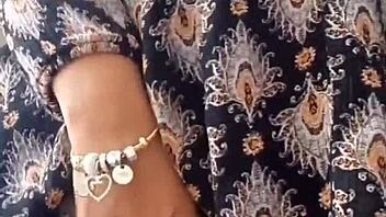 Latina rides black and white cocks