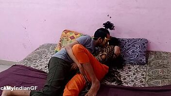 Wow, check this Indian sexy skinny girlfriend seduced by her boyfriend after college for hot action!