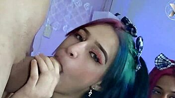 Wow, these latinas are so ruthless with those big cocks down their throats, making you drool!