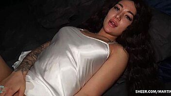 latina stepsister teases for doggystyle on whatsapp.