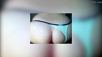 blonde amateur sucks homemade cocks in thong panties on bed with friend fucking