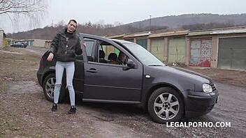 Lola Shine submits to rough anal DP and facial!