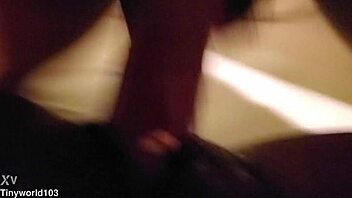 Yo, tiny stripper Bii takes that huge dick hard!