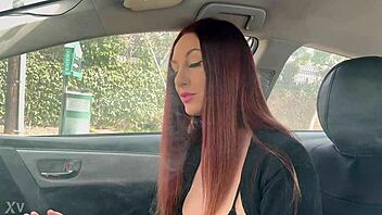 damn, i can’t even describe how hot artemisia love looks smoking in the car, her italian long hair and big boobs just killin’ it!