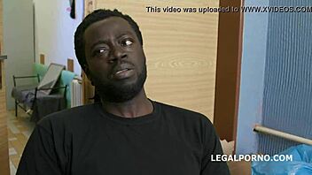 Lola Shine submits to rough anal DP and facial!