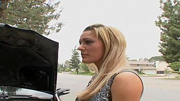 Megan Monroe’s big tits bounce during rough milf fucking