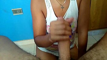 Girlfriend Sucks Monster Cock And Swallows Cum.