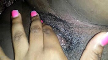 amateur ebony bbw fingers herself and squirts hard