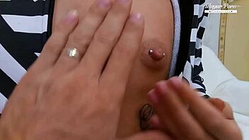 latvian teen jessi empera gets interviewed and then fucks in cowgirl position, giving a blowjob and swallowing.