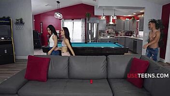 I watch Nikki Mars and Freya Von Doom in a day of teen 18+ sex and orgasms