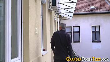 Teen Pussy Creampied by Grandpa in Shocking Twist