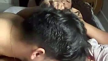 Penetrating her deeply on all fours in the bedroom