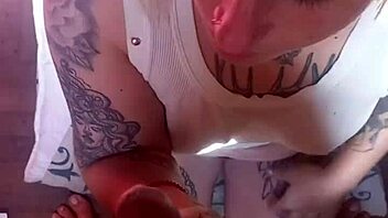 She was woken up at 8 and then she had to do blowjob