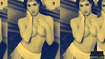 Is This Busty Brunette MILF Teasing You With Her Striptease And Ripped Clothes?