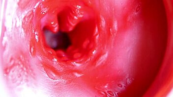 big red cock slides into a wet juicy hole