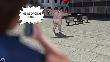 Emma's sexy public short film with big cock